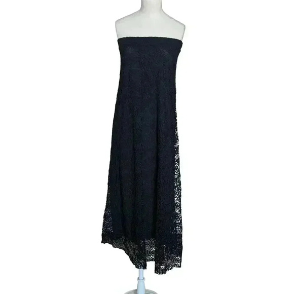 Elaua Kattau Women’s Black Lace Fully Lined Maxi Skirt Size M - Picture 2 of 8